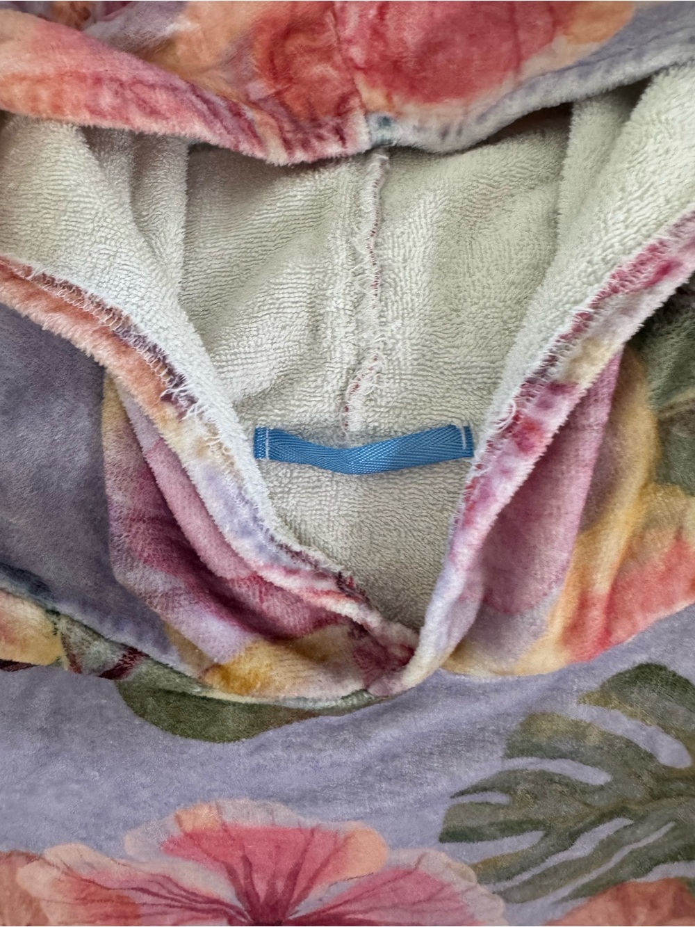 Surf rags hibiscus towel poncho - Picture 3 of 4